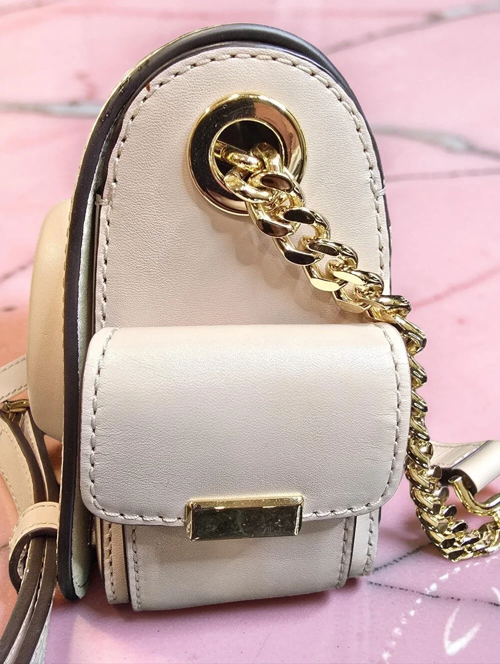 Michael Kors Scout Pink Leather Crossbody Bag - Rare Find!